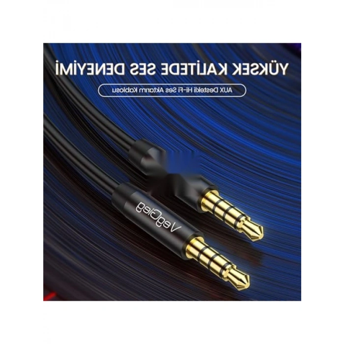 3.5mm TRRS Hi-Fi AUX Ses Kablosu - 5 Metre