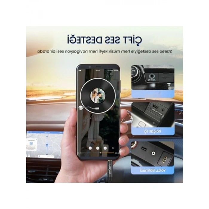 3.5mm TRRS Hi-Fi AUX Ses Kablosu - 5 Metre