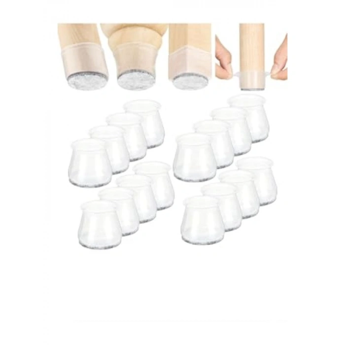36 Adet Keçeli Silikon Zemin Koruyucular - 2-2,5 cm