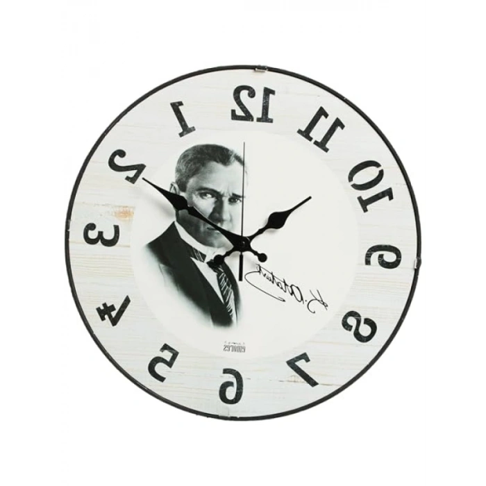 36 Cm Dekoratif Bombe Cam Duvar Saati - Sessiz Mekanizma