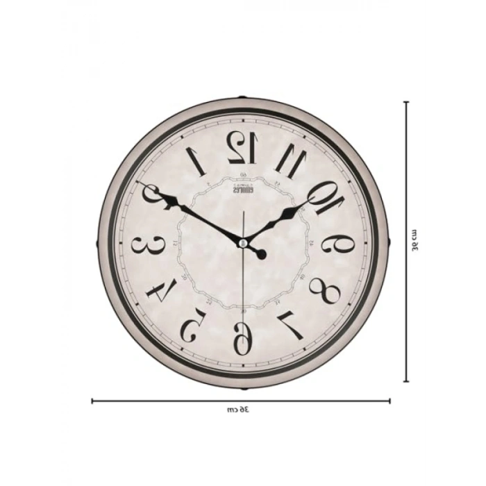 36 Cm Dekoratif Cam Bombe Duvar Saati