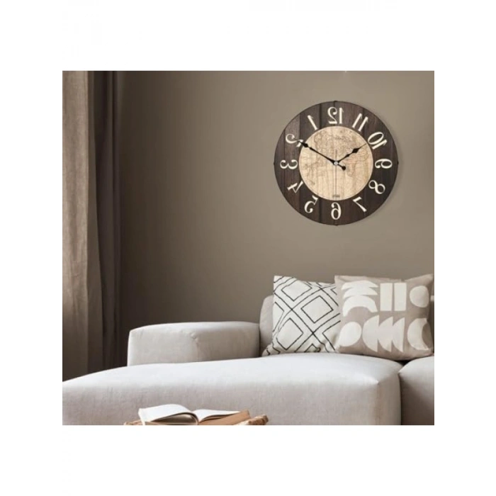 36 Cm Gerçek Cam Bombe Duvar Saati, Sessiz Mekanizma