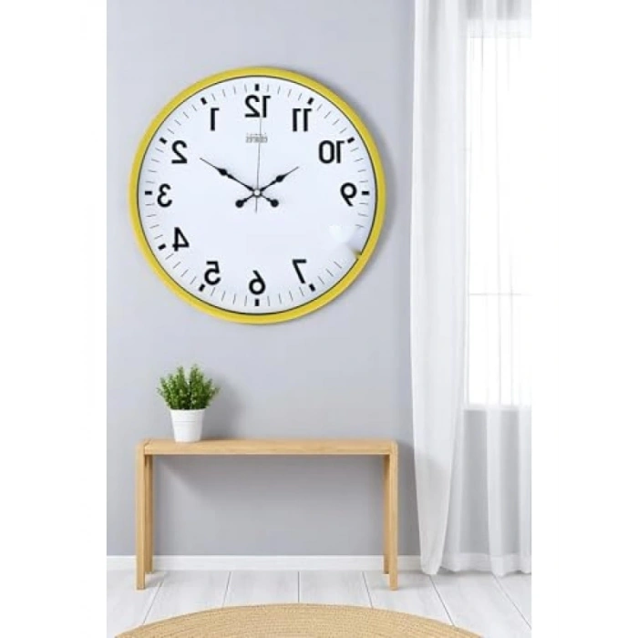 36 cm Renkli Plastik Kasa Duvar Saati