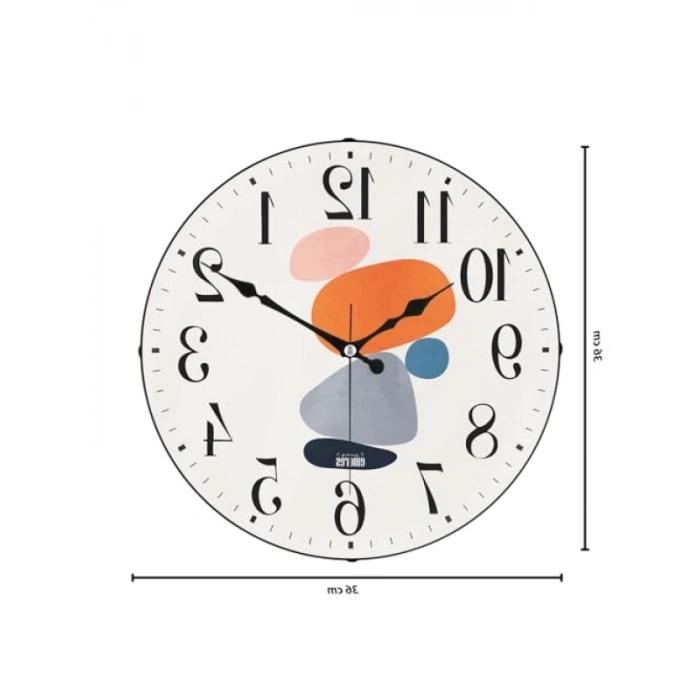 36 Cm Sessiz Mekanizmaya Sahip Dekoratif Duvar Saati