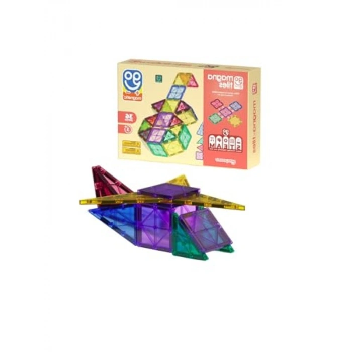 36 Parça Magna-Tiles, Eğlenceli ve Eğitici Yapı Seti