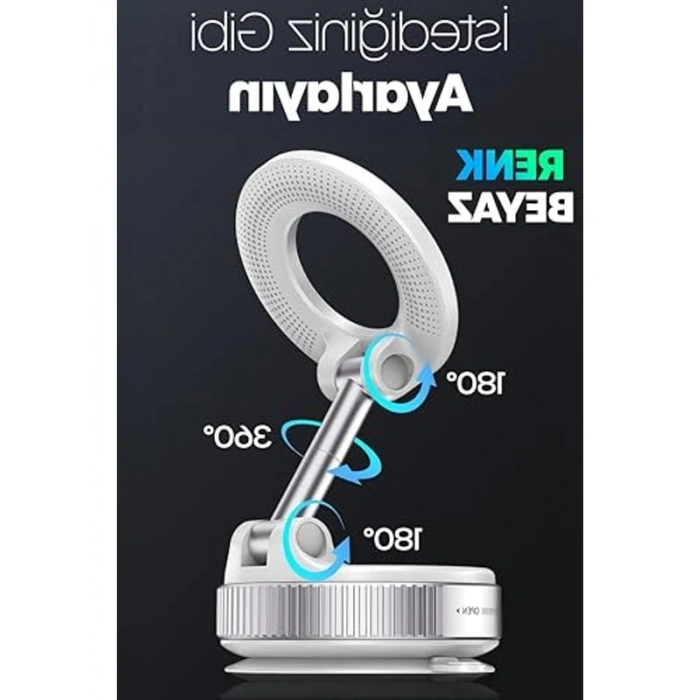 360° Ayarlanabilir Mıknatıslı Telefon Tutucu, Araç İçi Kullanım İçin