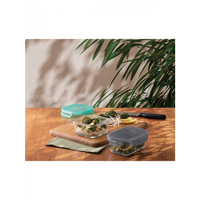 360 cc Plastik Kapaklı Saklama Kabı Yeşil