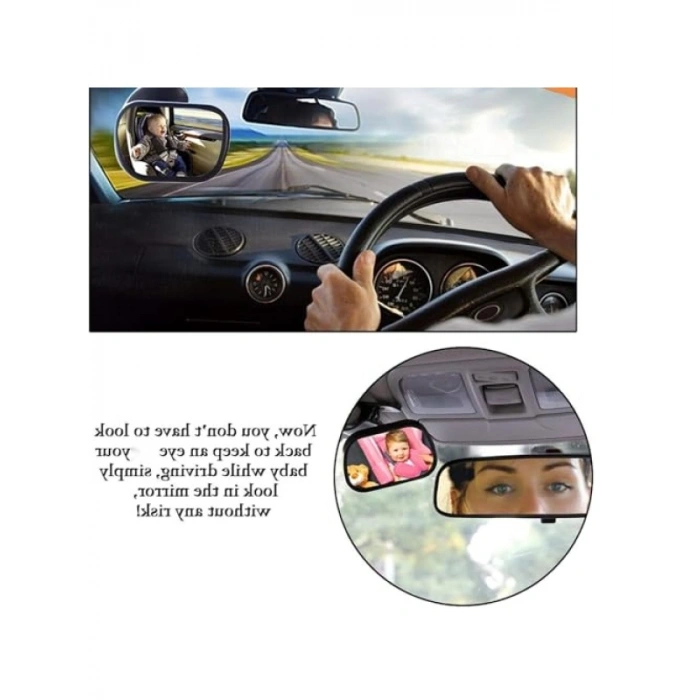 360 Derece Ayarlanabilir Bebek Araba Dikiz Aynası