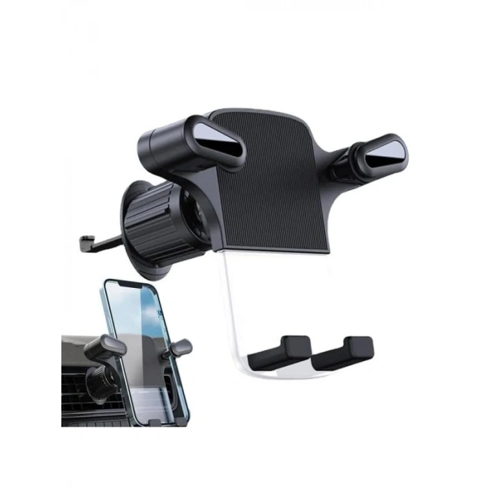 360 Derece Dönebilen Araba Telefon Tutucu - Siyah
