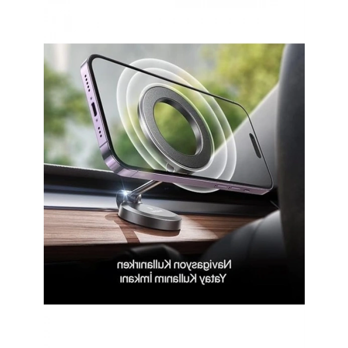360 Derece Dönebilen Araç Telefon Tutucusu