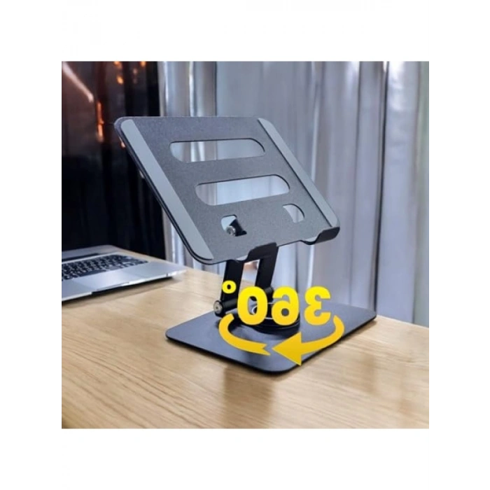 360 Derece Dönebilen Katlanabilir Metal Telefon ve Tablet Standı