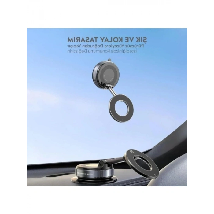 360 Derece Dönebilen Manyetik Araç Telefon Tutucu