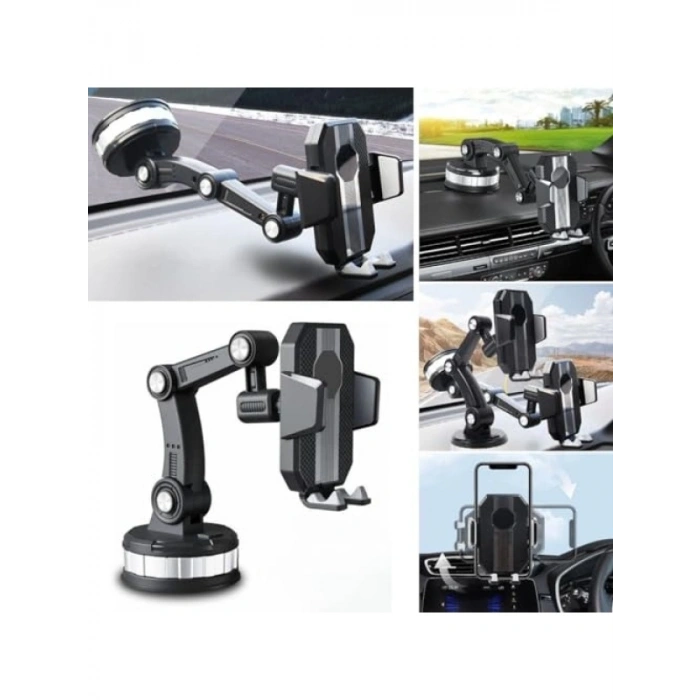360 Derece Dönebilen Vantuzlu Telefon Tutucu - Araç İçi