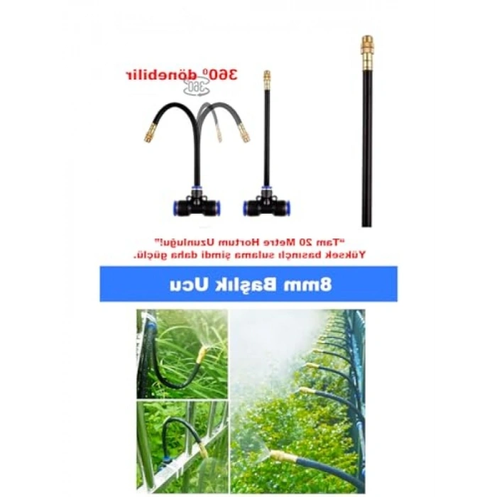 360 Derece Dönebilme Özelliğine Sahip 20 Metre Sulama Sistemi