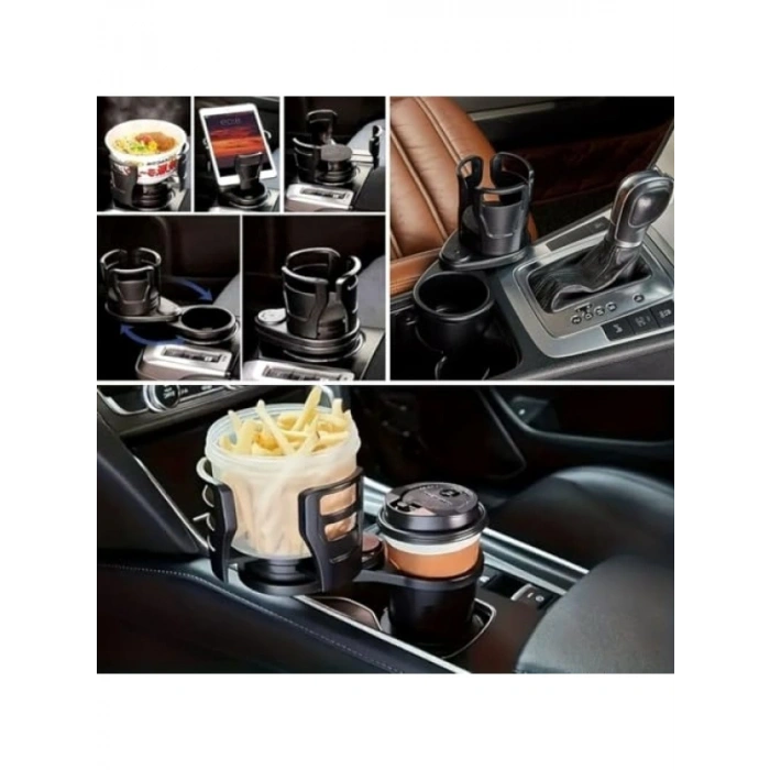 360 Derece Dönen Bardak Tutucu - 2li Set