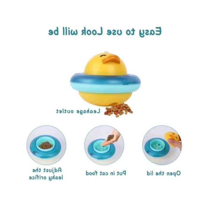 360 Derece Dönen İnteraktif Kedi Oyuncağı - Ödül Dispenseri