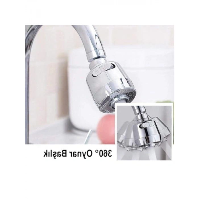360 Derece Dönen Mutfak Lavabo Musluk Başlığı