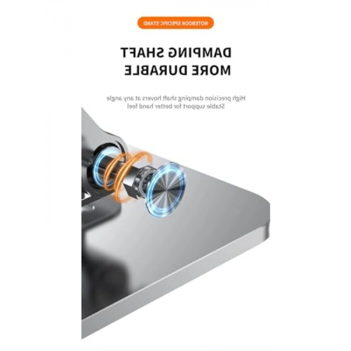 360 Derece Dönen Tabanlı Katlanabilir Laptop Standı - Alüminyum