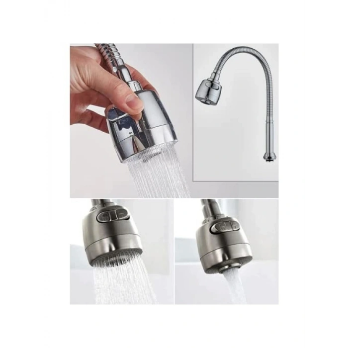 360 Derece Döner Paslanmaz Çelik Musluk Püskürtücü