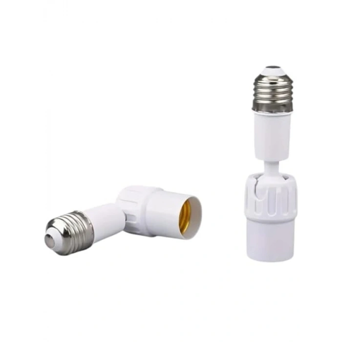 360 Derece Esnek Bükülebilir Plastik E27 Uzatma Duy