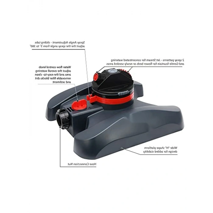 360 Derece Kapsama Alanı Olan Turbo Dişli Fıskiye Başlangıç Kiti