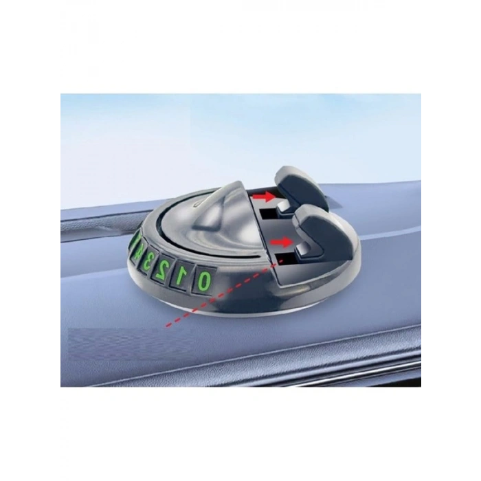 360° Dönebilen Araba Telefon Tutucu Seti, Kaymaz ve Numaratörlü