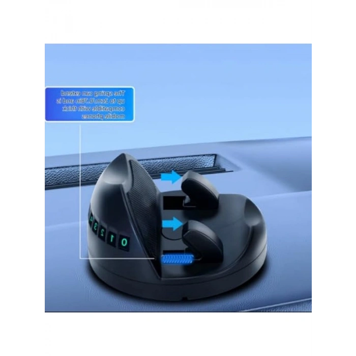 360° Dönebilen Araba Telefon Tutucu Seti, Kaymaz ve Numaratörlü