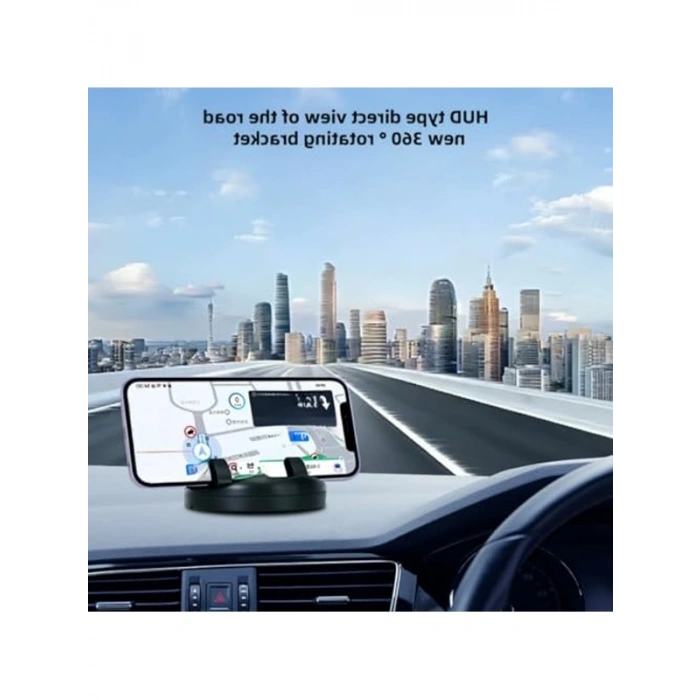 360° Dönebilen Araba Telefon Tutucu Seti, Kaymaz ve Numaratörlü