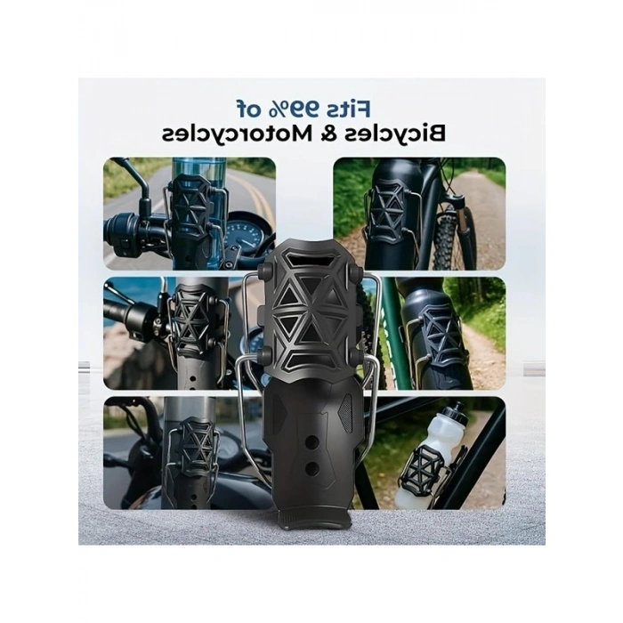 360 Dönebilen Bisiklet Termos Tutucu, Universal Uyum