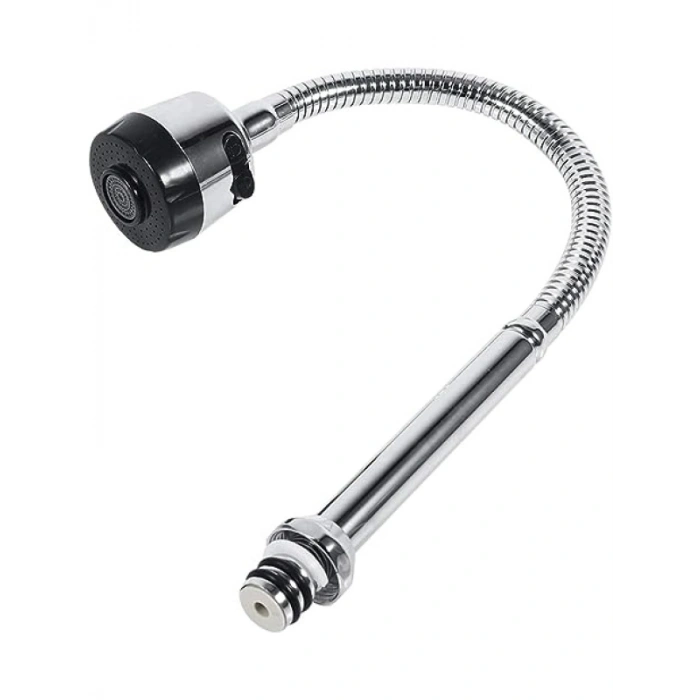 360° Dönebilen Esnek Borulu Mutfak Musluğu - Paslanmaz Çelik