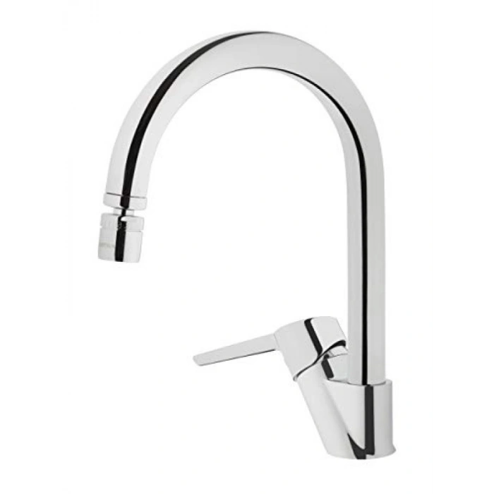 360° Dönebilen Krom Tezgah Üstü Eviye Bataryası, Süzgeçli Perlatör