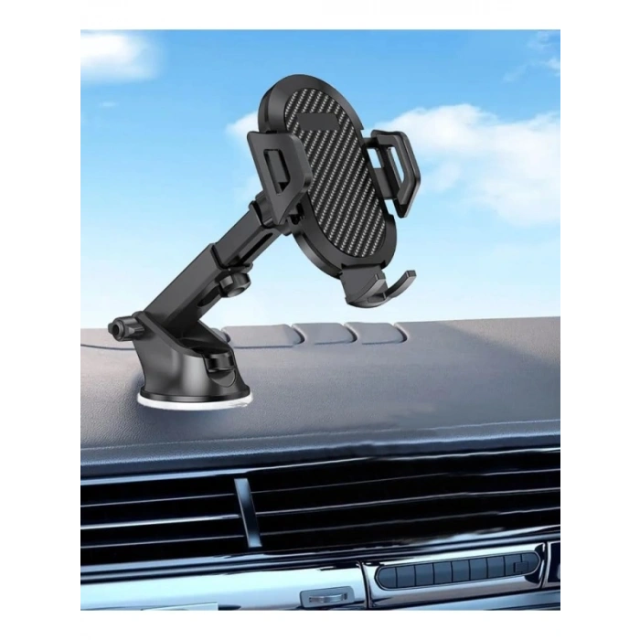 360° Dönebilir Araç İçi Telefon Tutucu Vantuzlu Tasarım