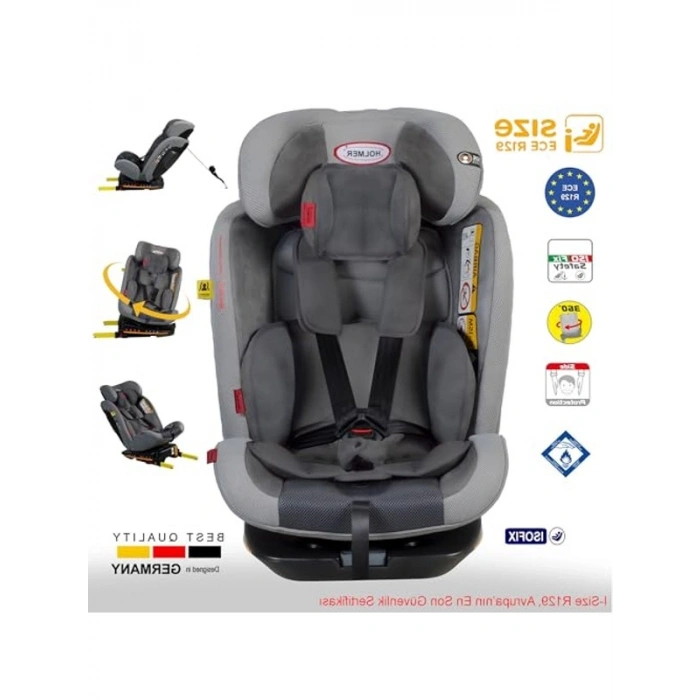 360° Dönebilir Oto Koltuğu, 0-36kg I-Size Güvenlik