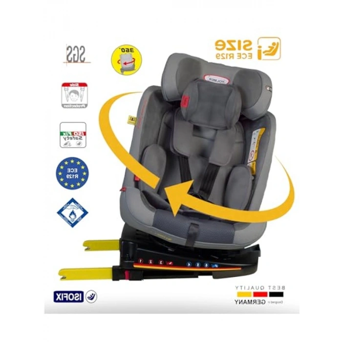 360° Dönebilir Oto Koltuğu, 0-36kg I-Size Güvenlik