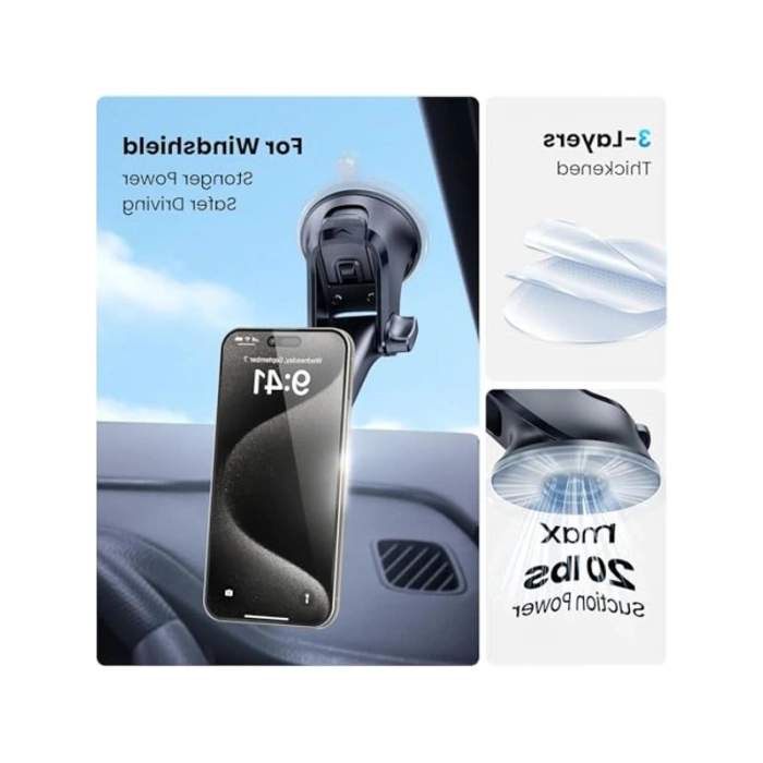 360° Dönen Mıknatıslı Telefon Tutucu - Tüm Modellerle Uyumlu
