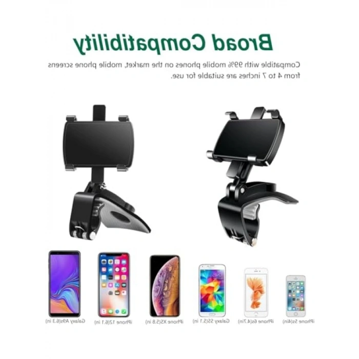 360° Döner Araç Telefon Tutucu - Gösterge Paneli İçin