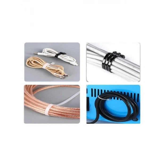 3,6x300 mm Beyaz Plastik Kablo Bağı - 100 Adet