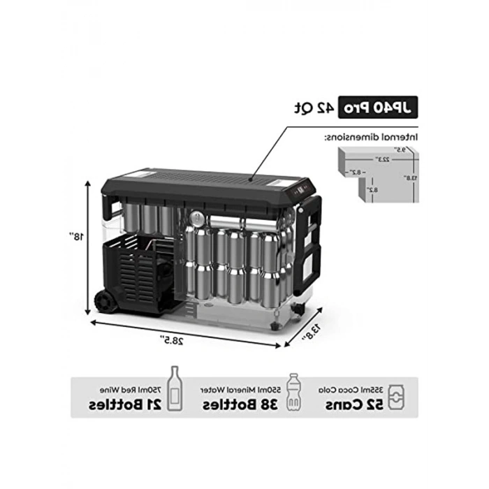 37 Litre Tekerlekli Kompresörlü Oto Buzdolabı