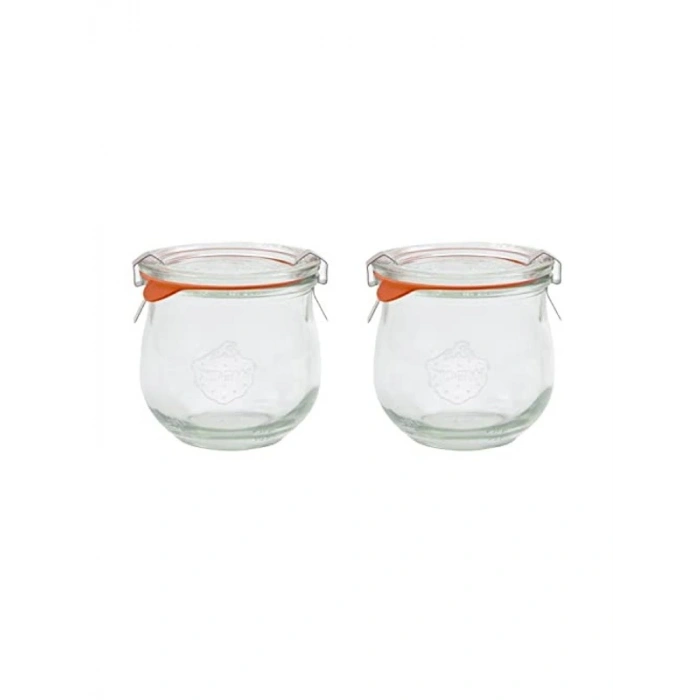 370 ml Cam Kavanoz, 2li Set, Çok Amaçlı Kullanım