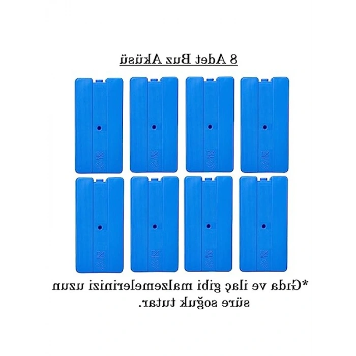 370 ml Kapasiteli 8li Buz Aküsü Seti, Mavi