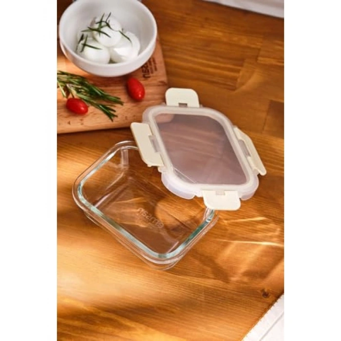 370 ml Kapasiteye Sahip Borosilikat Saklama Kabı