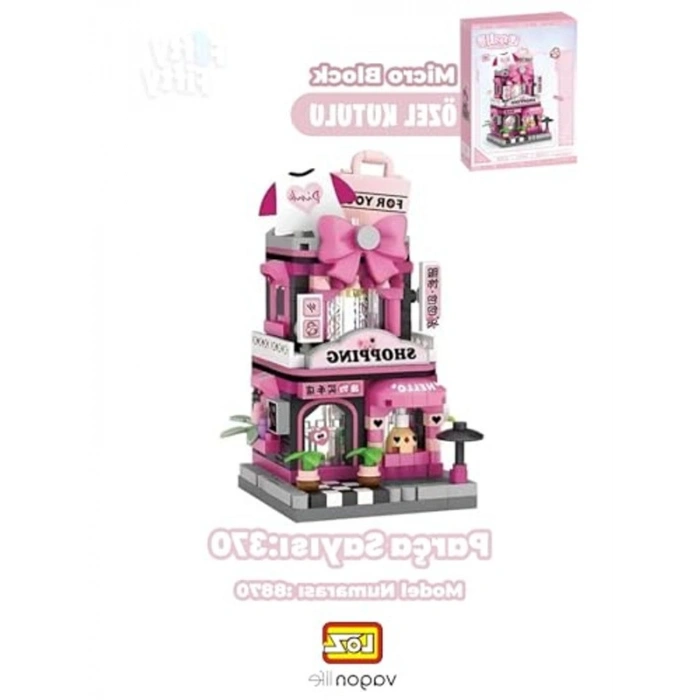 370 Parça Alışveriş Dükkanı Blok Yapım Seti