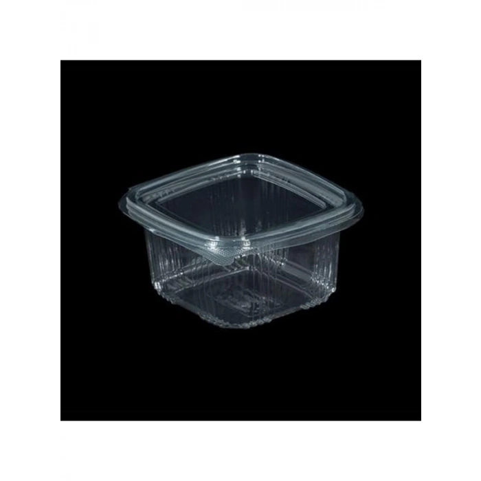 375 cc Kilitli Şeffaf Gıda Saklama Kabı, 100 Adet