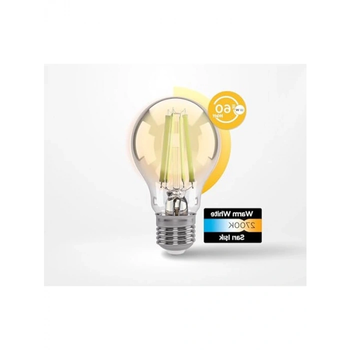 3.8W 806LM 2700K Enerji Tasarruflu A Sınıfı Filament Ampul, E27