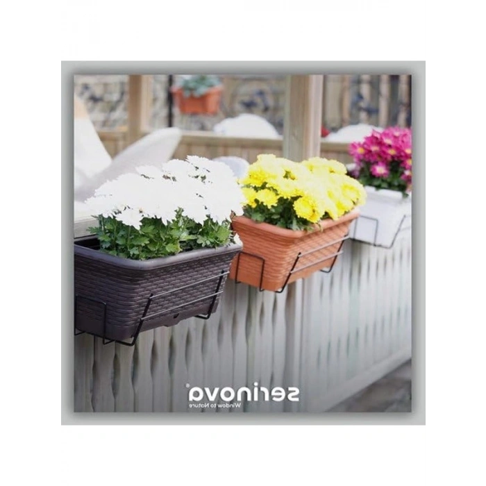 39 cm 33 Litre Kapasiteli Kirli Beyaz Saksı