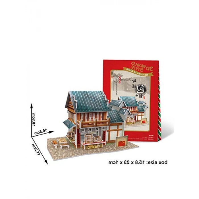 39 Parça 3D Puzzle - Çin Mantı Restoranı