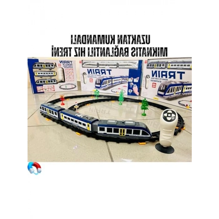39 Parça Uzaktan Kumandalı Manyetik Hız Treni Demiryolu Seti