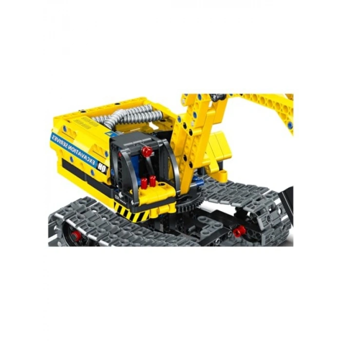 398 Parça Eğitici Bloklar ile 2si 1 Arada Ekskavatör Robot Yapım Seti