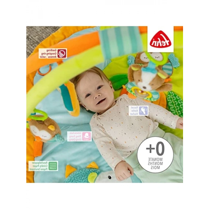 3D Aktivite Battaniyesi ve Oyun Matı - Orman Temalı