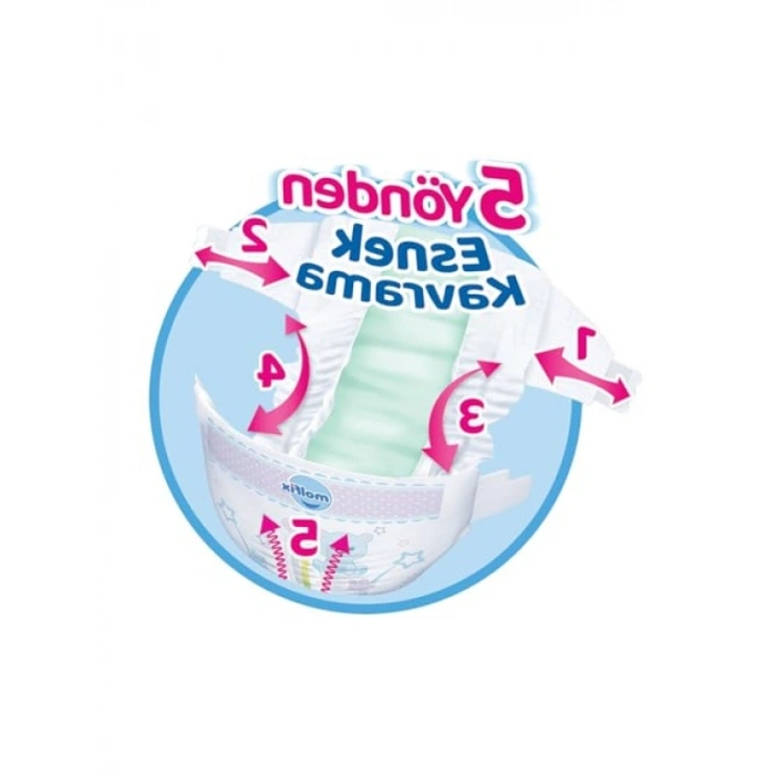 3D Bebek Bezi Junior 5 Beden, Aylık Paket 78 Adet